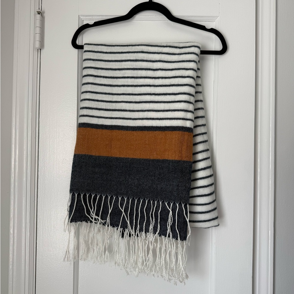 Abercrombie & Fitch Striped Blanket Scarf